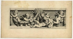Untitled - Ornamental frieze with putti.
