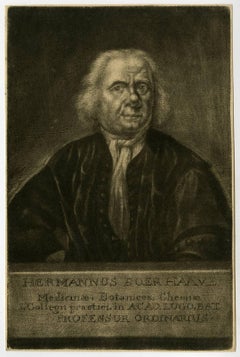 Hermannus Boerhaave [..] - Portrait of Hermanus Boerhaave. 