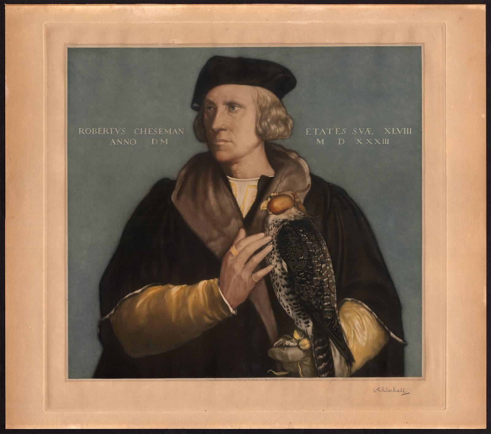 Hans Holbein Portrait Print - Robertus Cheseman - Portrait of Robert Cheseman.