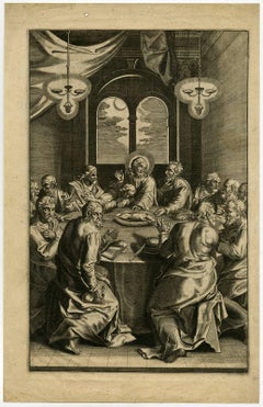 Antique Untitled - The last Supper of Christ.