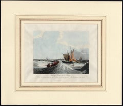 Antique Fishing Boats in a Breeze.