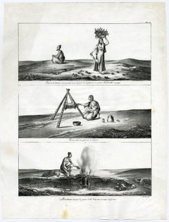 Antique Untitled - Different activities of Nubians.