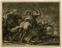 Untitled - Battle scene with cavalry in combat.