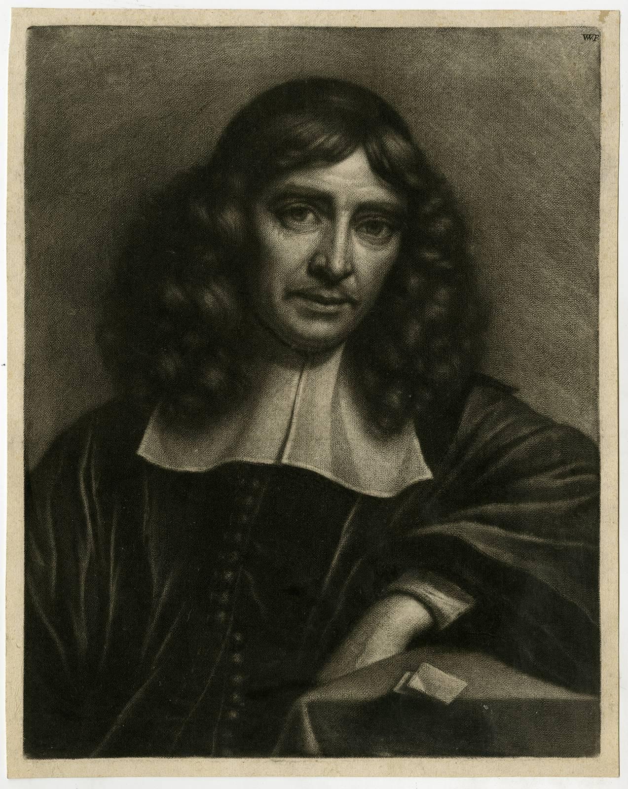 Wallerant Vaillant Portrait Print - Untitled - Portrait of the physician Philips Fontein