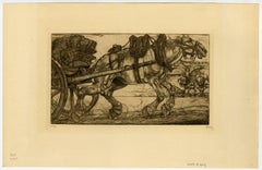 Untitled - Cart horse, seen along the Seine in Paris.