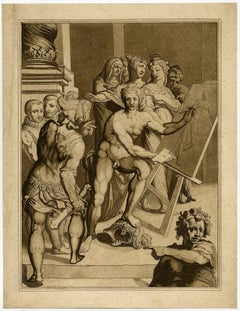 Untitled - Allegorical depiction of an artist working in his studio.