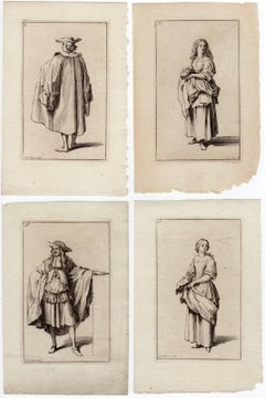Divers costumes Francais du Regne de Louis XIV. Par s. le Clerc.