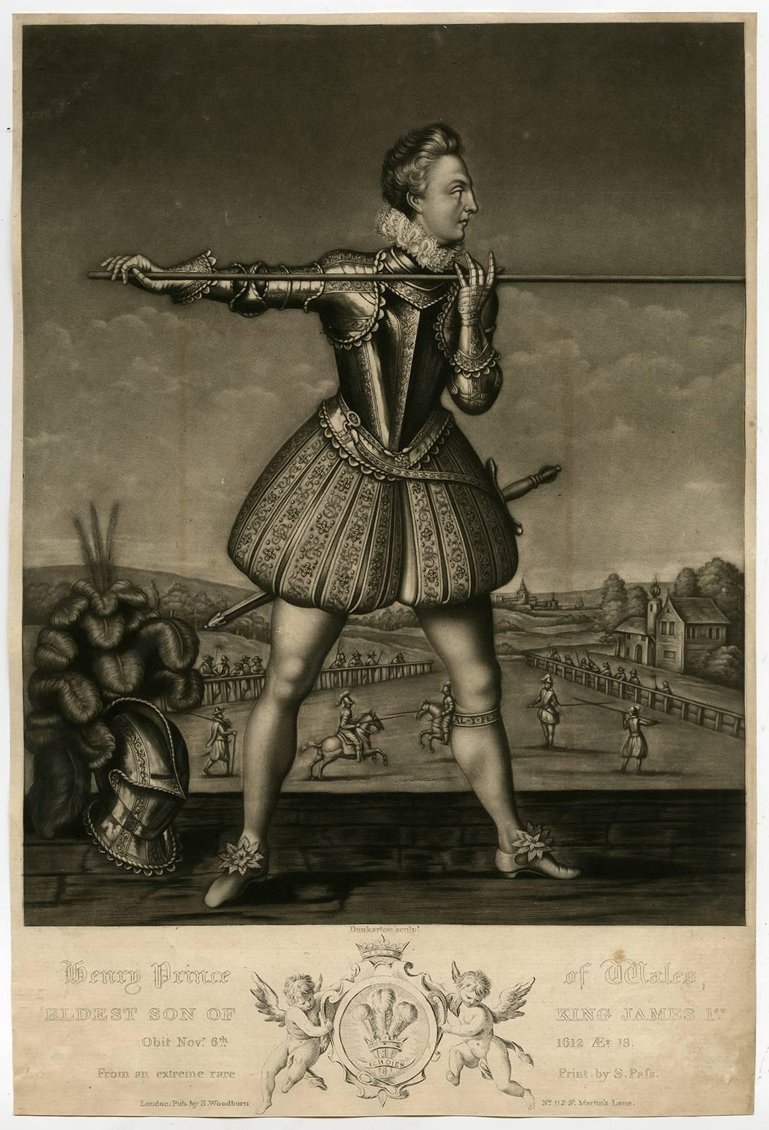 Robert John Dunkarton Portrait Print - Henry prince of Wales [..].