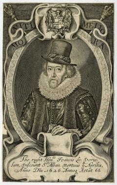 The right honble Francis [..] - Portrait of sir Francis Bacon.