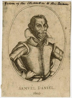 Samuel Daniel 1609 - Portrait of the author Samuel Daniel.