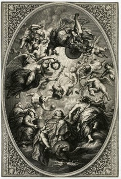 Untitled - Depiction of the ceiling painting in the Banqueting house in London.