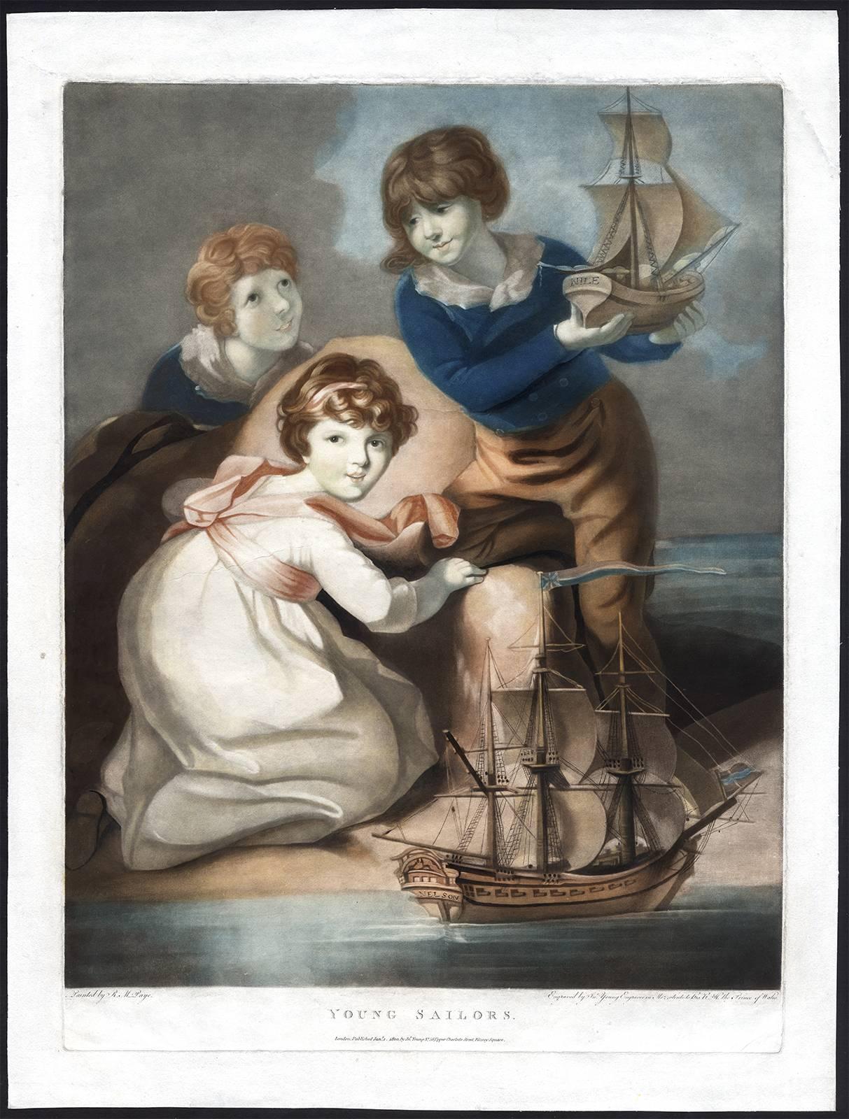 The Little Volunteer - Young Sailors - Print by John Young