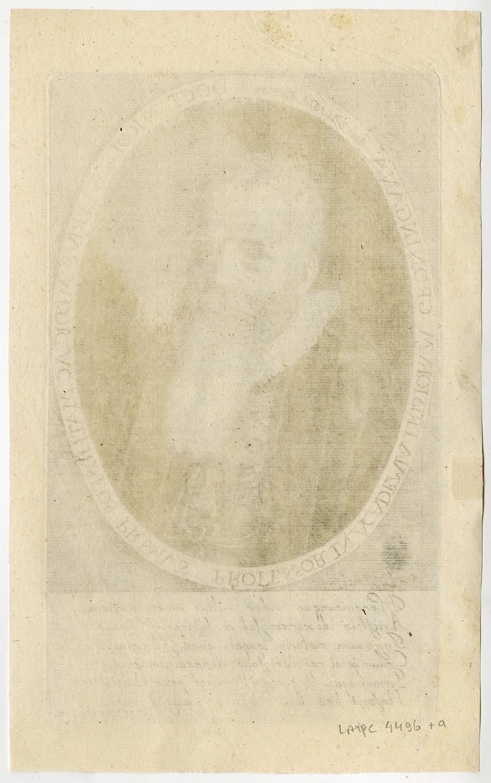 Doct. Nicol. Mulerus medica [..]. - Portrait of Nicolas Mulerus [...]. - Print by Simon Anton van Lamsweerde