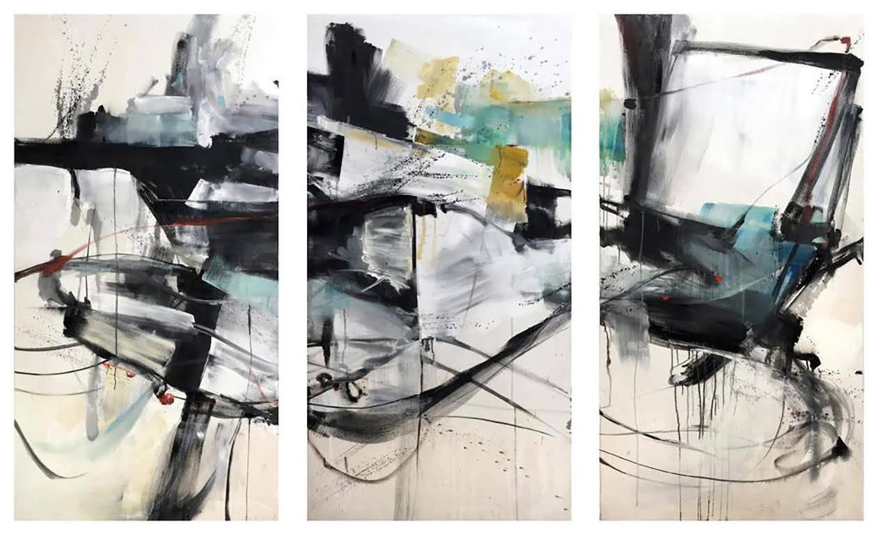 Vicky Barranguet Abstract Painting - Summer Breeze