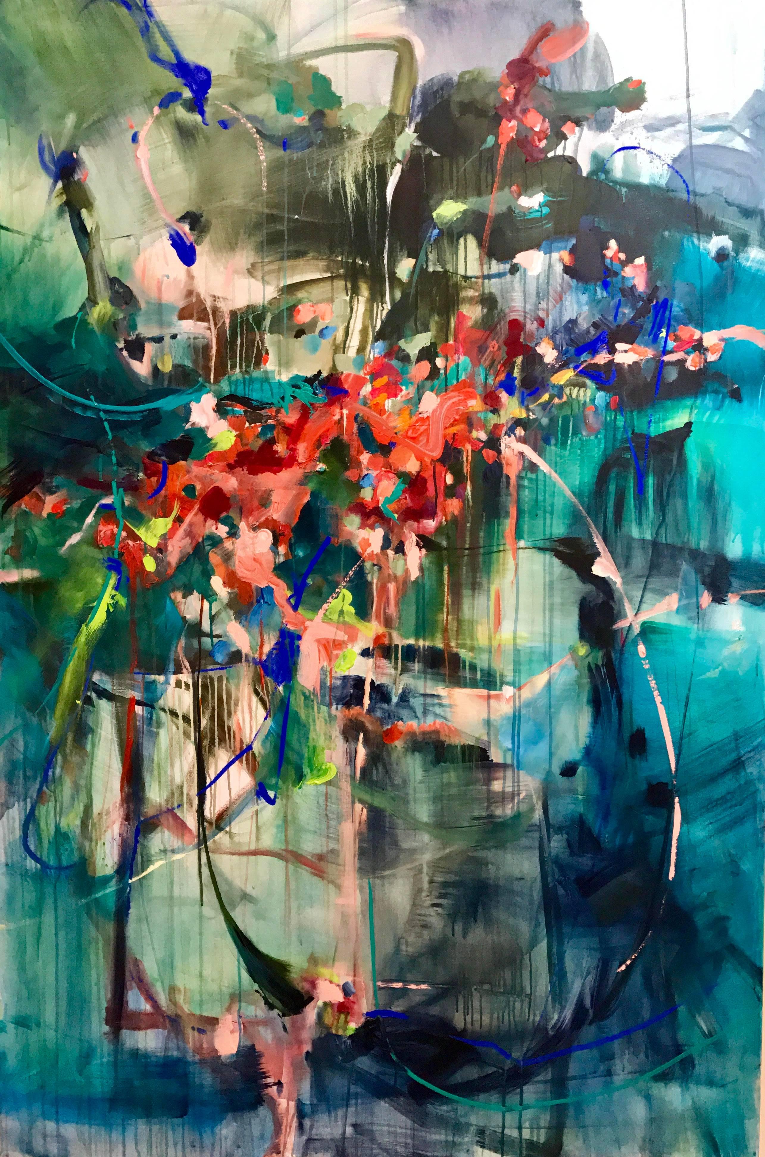 Vicky Barranguet Abstract Painting - Let Things Come To You