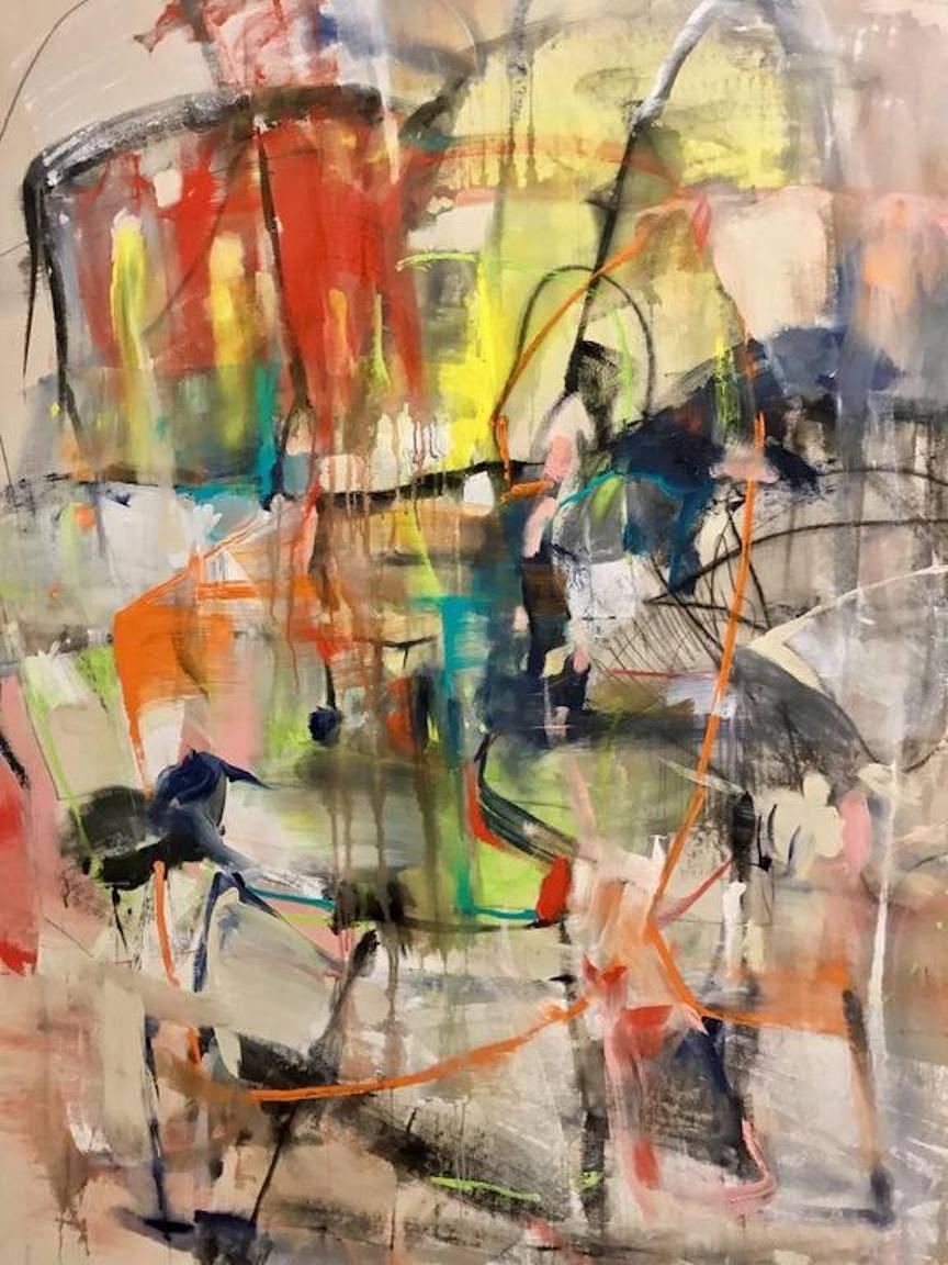 Vicky Barranguet Abstract Painting - Sugar 