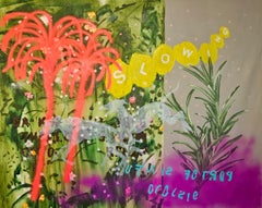 Benjamin Aitala, Abstract Contemporary Botanical Acrylic Painting, 2026