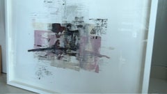 Cortazar Series, Monoprint L, Contemporary Abstract Engraving on Paper