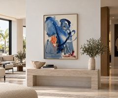 „Distant Light II“, gestische Abstraktion, expressionistische Malerei, Acryl, 2025