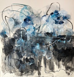 While It Rains, Contemporary Abstract Expressionist Acrylic Painting, 2024