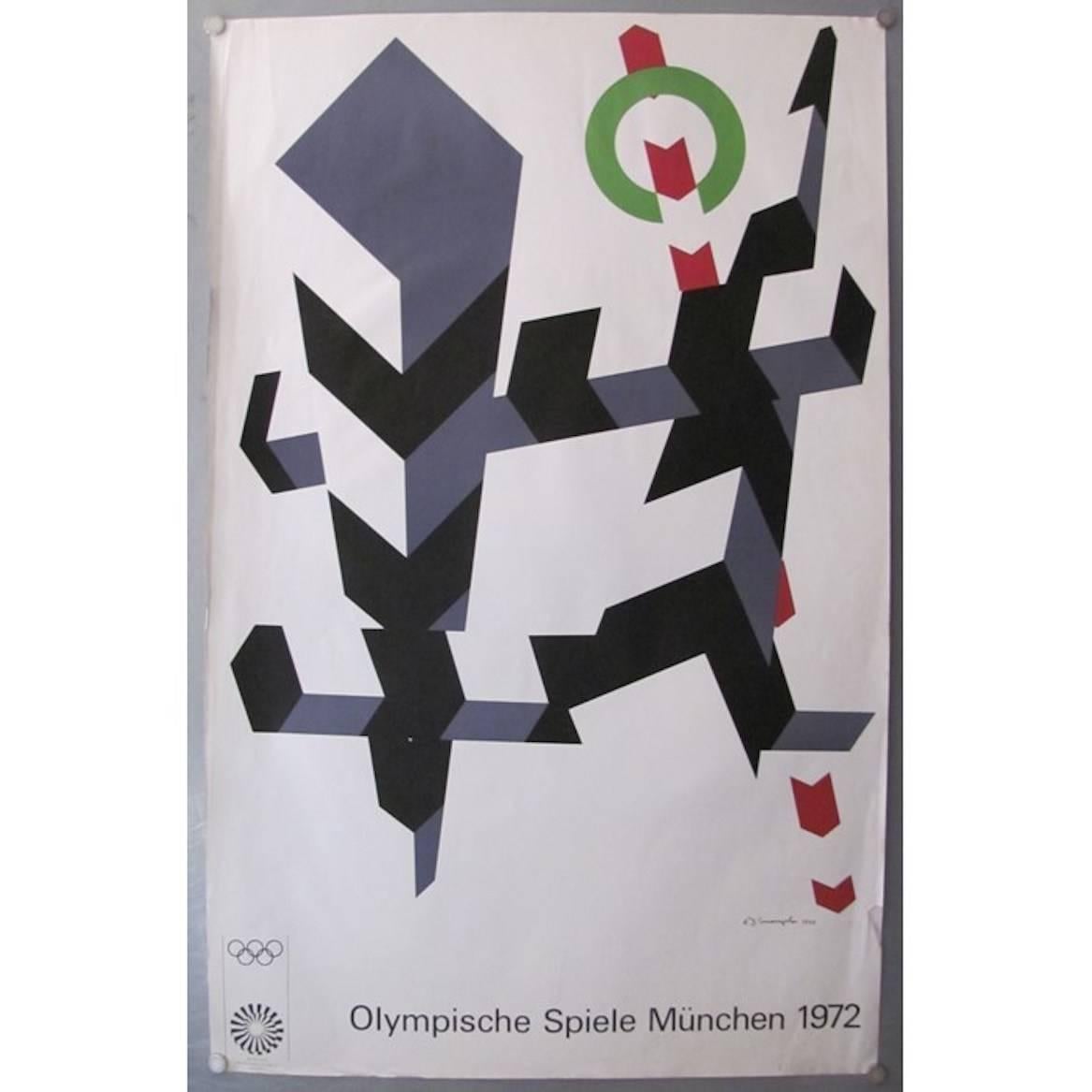 Olympic Poster - Print by Allan D'Arcangelo