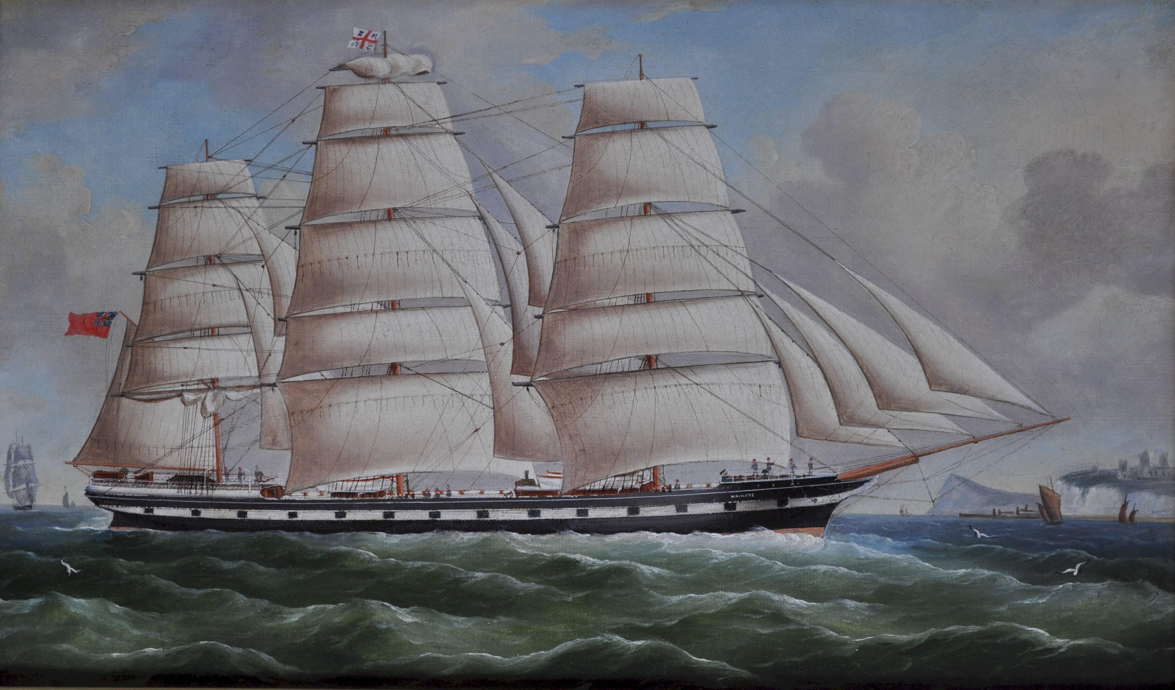 William Barnett Spencer Landscape Painting - Wrinate in Full Sail