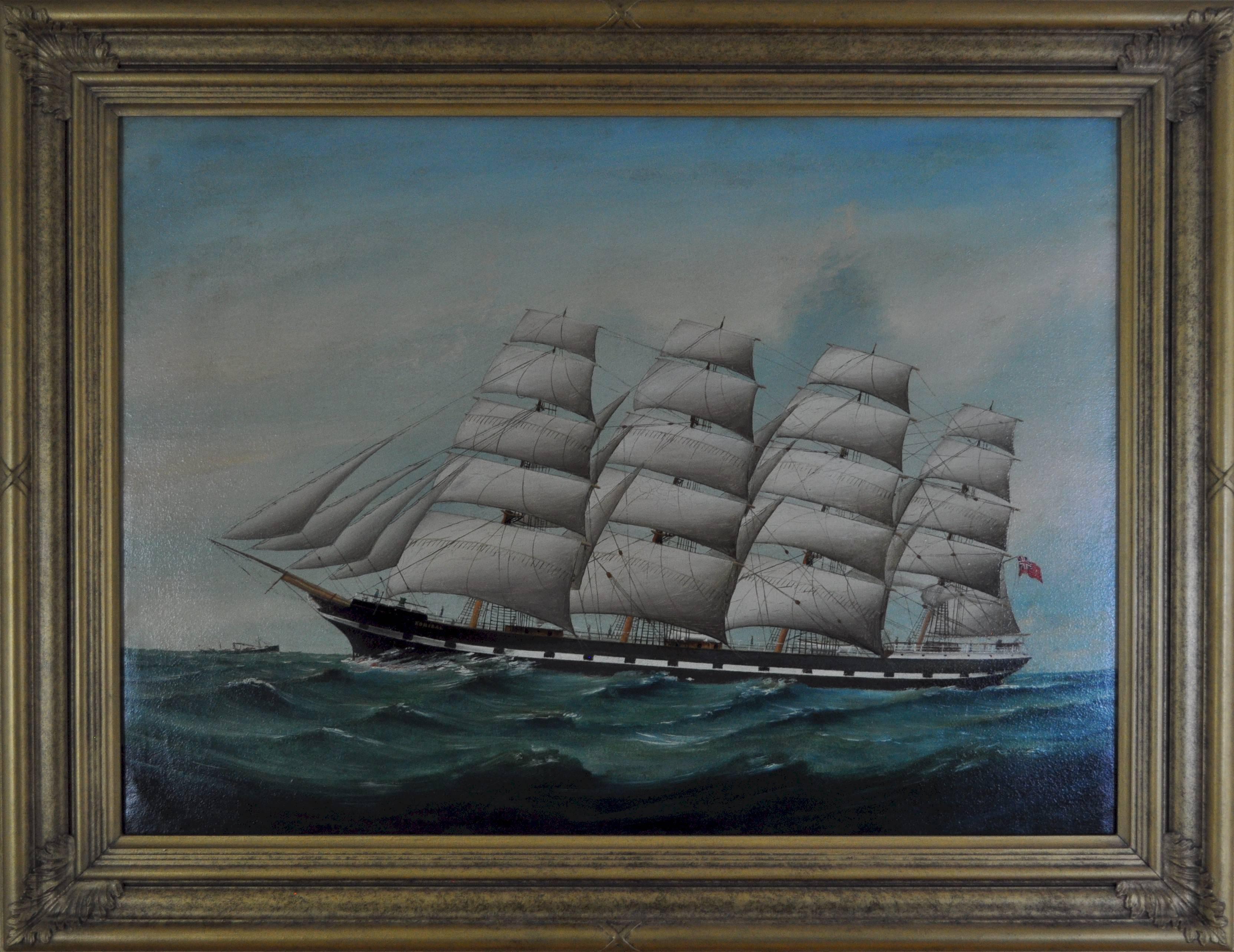 “Romsdal” a four masted barque - Painting by Lai Fong
