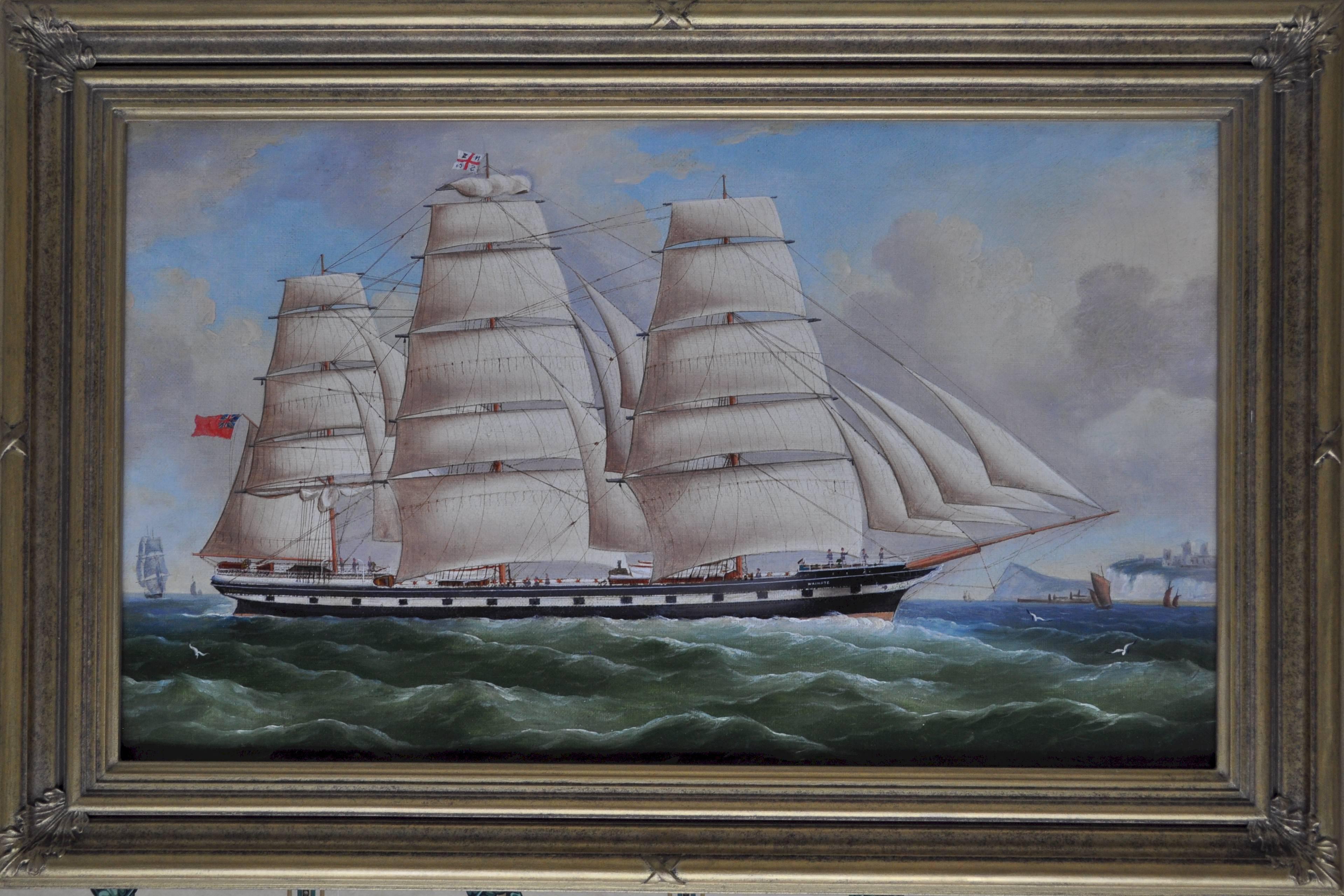 Wrinate in Full Sail - Painting by William Barnett Spencer