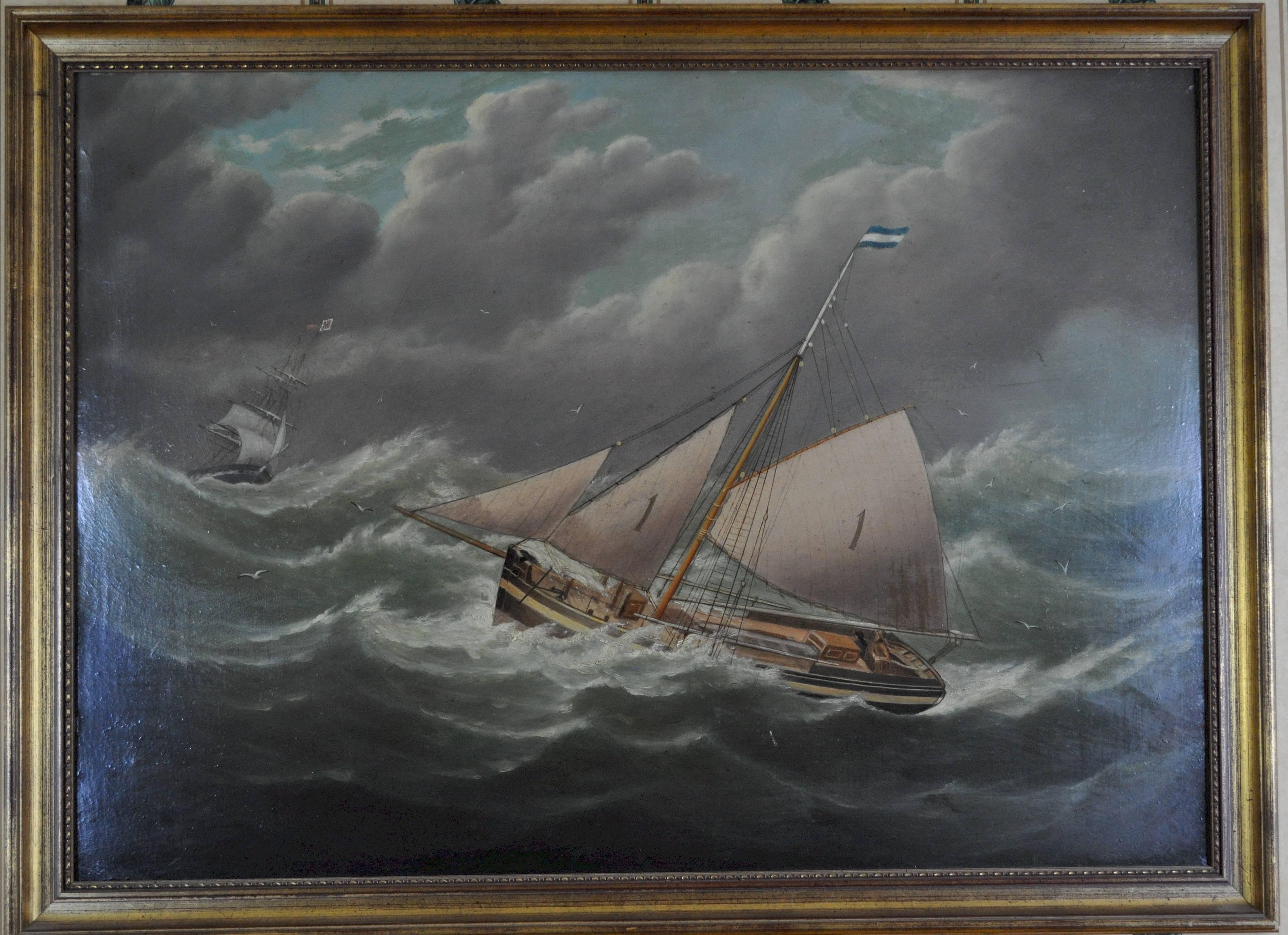 Liverpool Number 1 Pilot Boat  - Painting by Joseph Witham