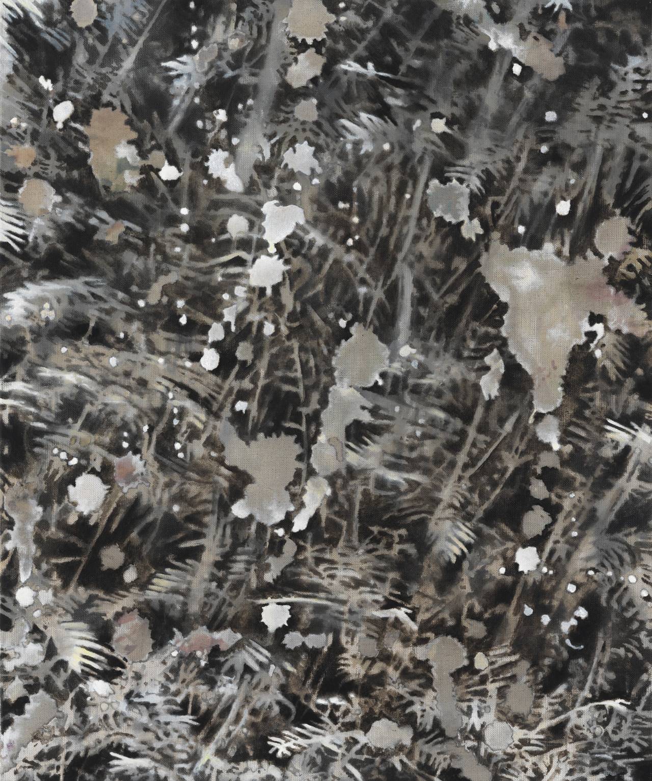 Jutta Haeckel Abstract Painting - Drippings 1