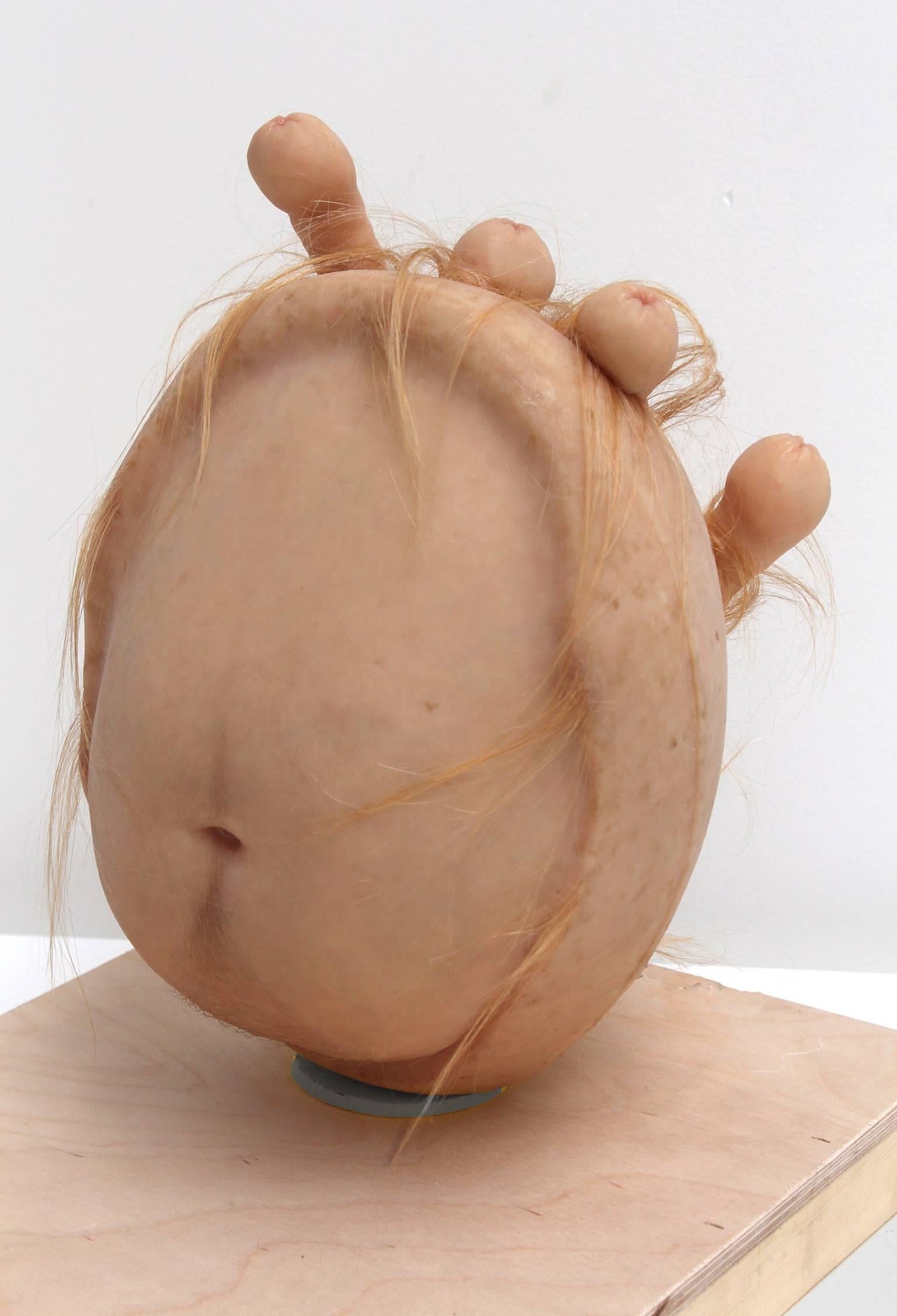 Patricia Piccinini Figurative Sculpture - Egg/Head