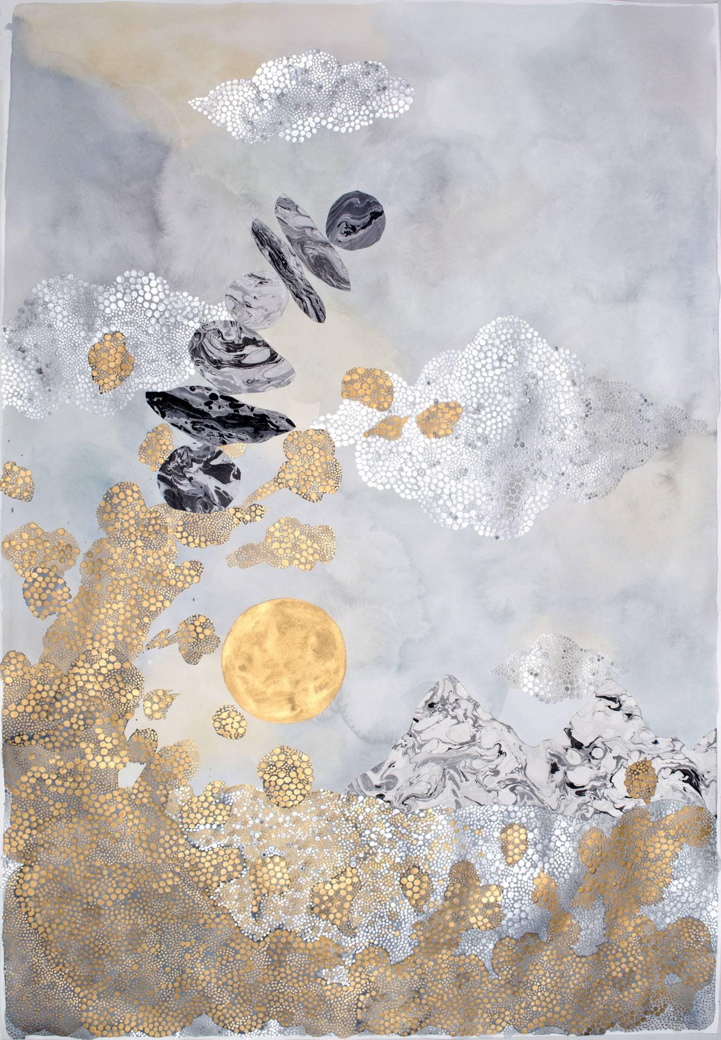 Crystal Liu Landscape Art - the moon and the tides, 'swept me off my feet'