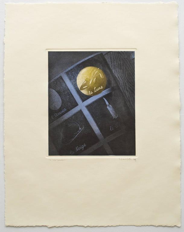 Liliana Porter Figurative Print - La Lune (The Moon)