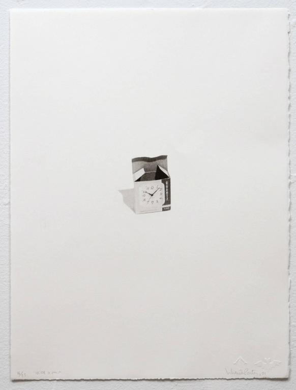 Liliana Porter Figurative Print - 10:08 a.m.