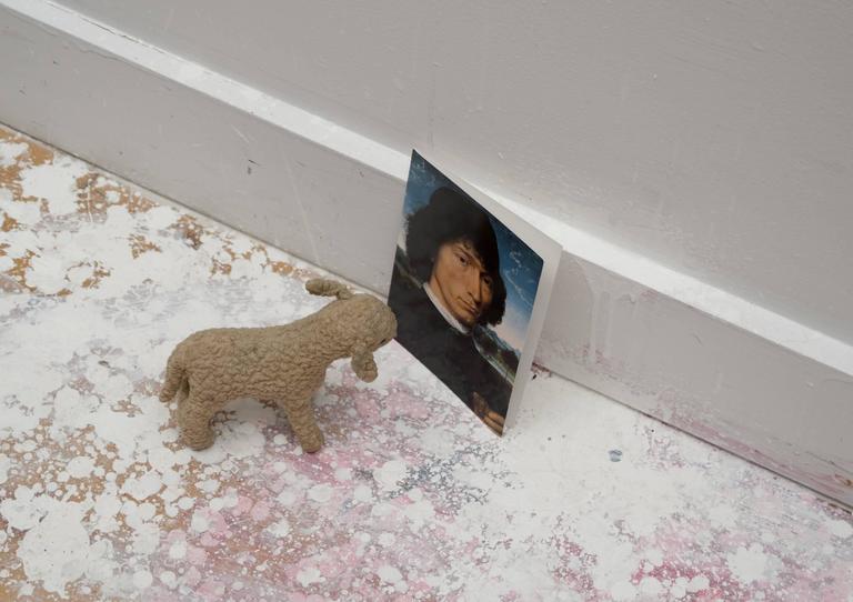 Situation with Memling Portrait of a Man - Mixed Media Art by Liliana Porter