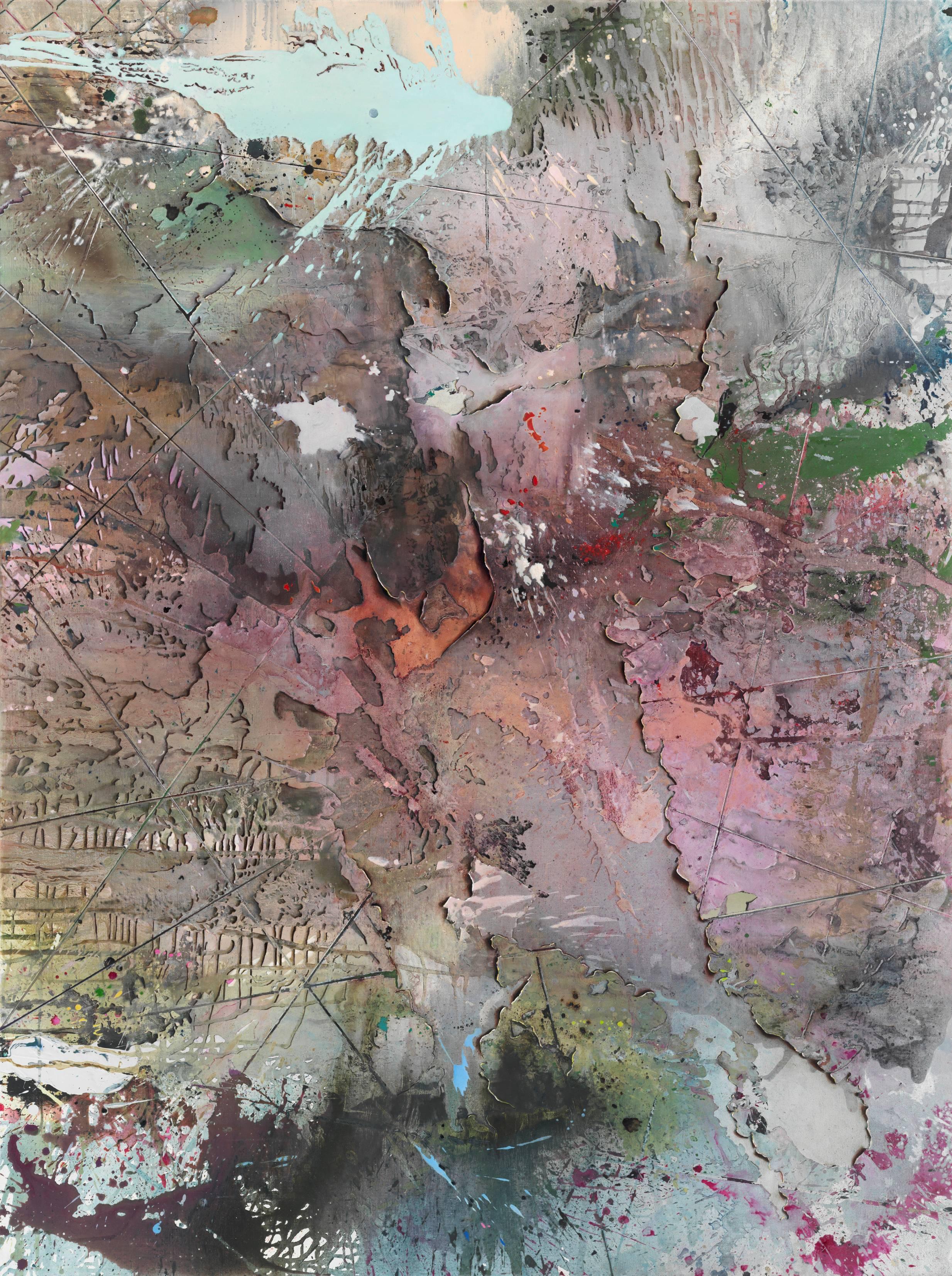Jutta Haeckel Abstract Painting - Satellite View