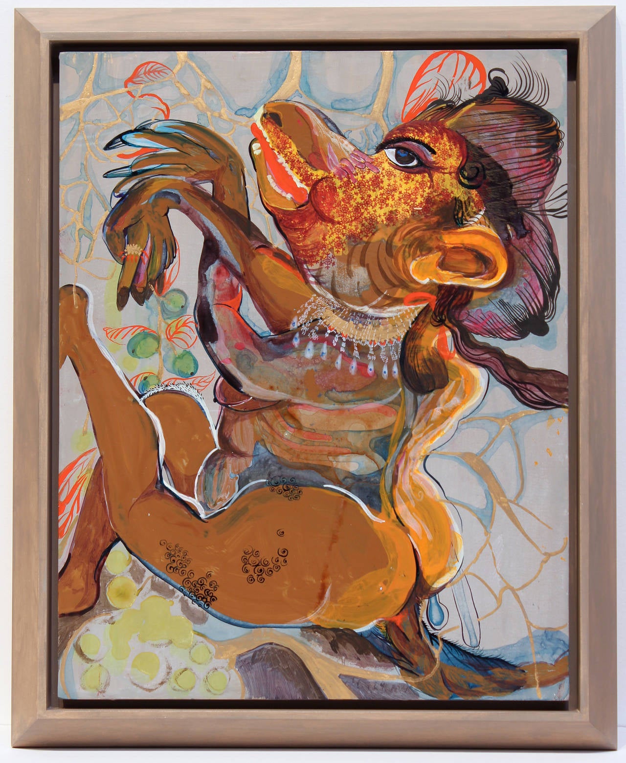 Rina Banerjee Animal Painting - Beast of Dispossession