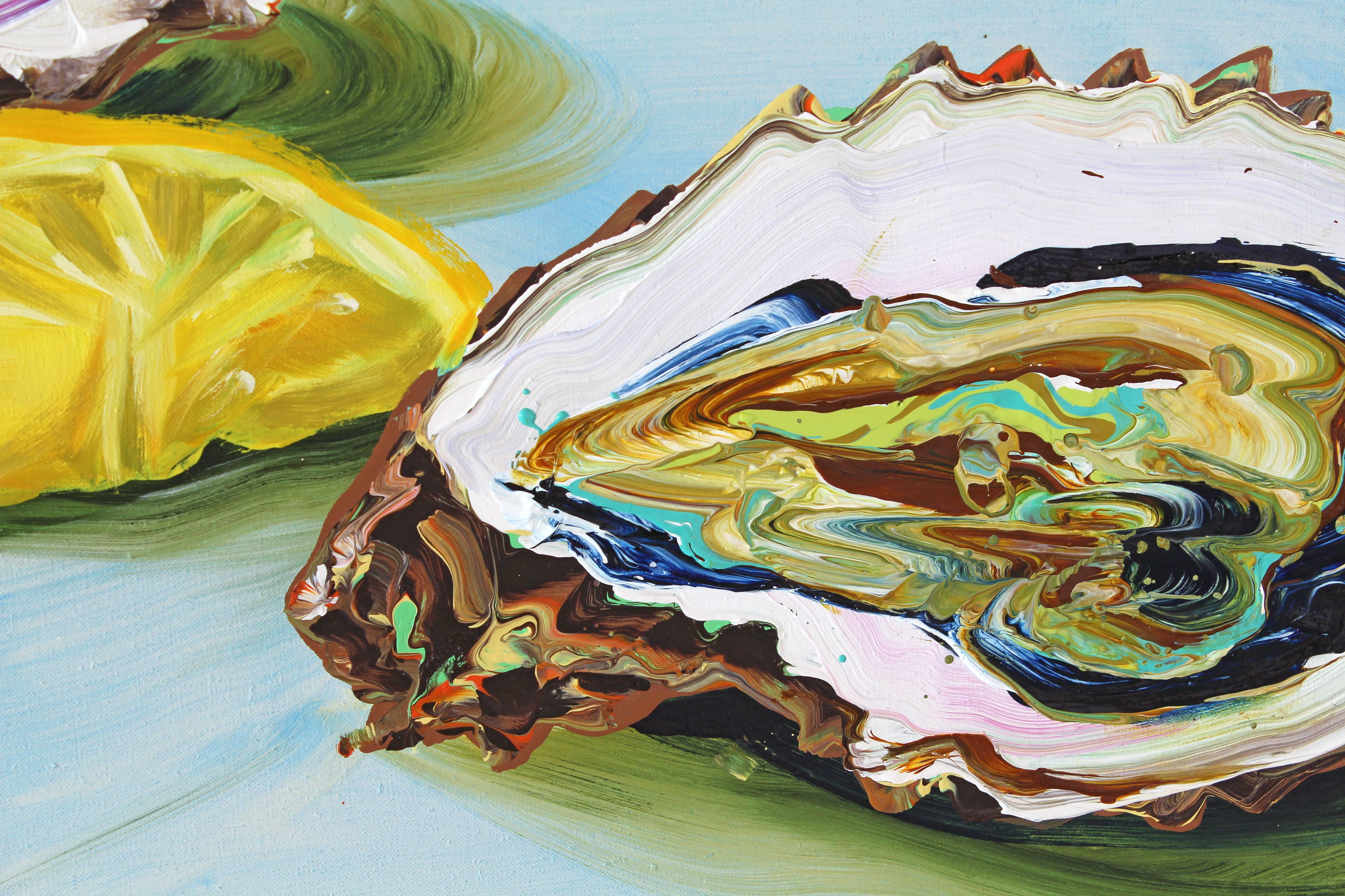 Oysters - Painting by Cornelius Volker