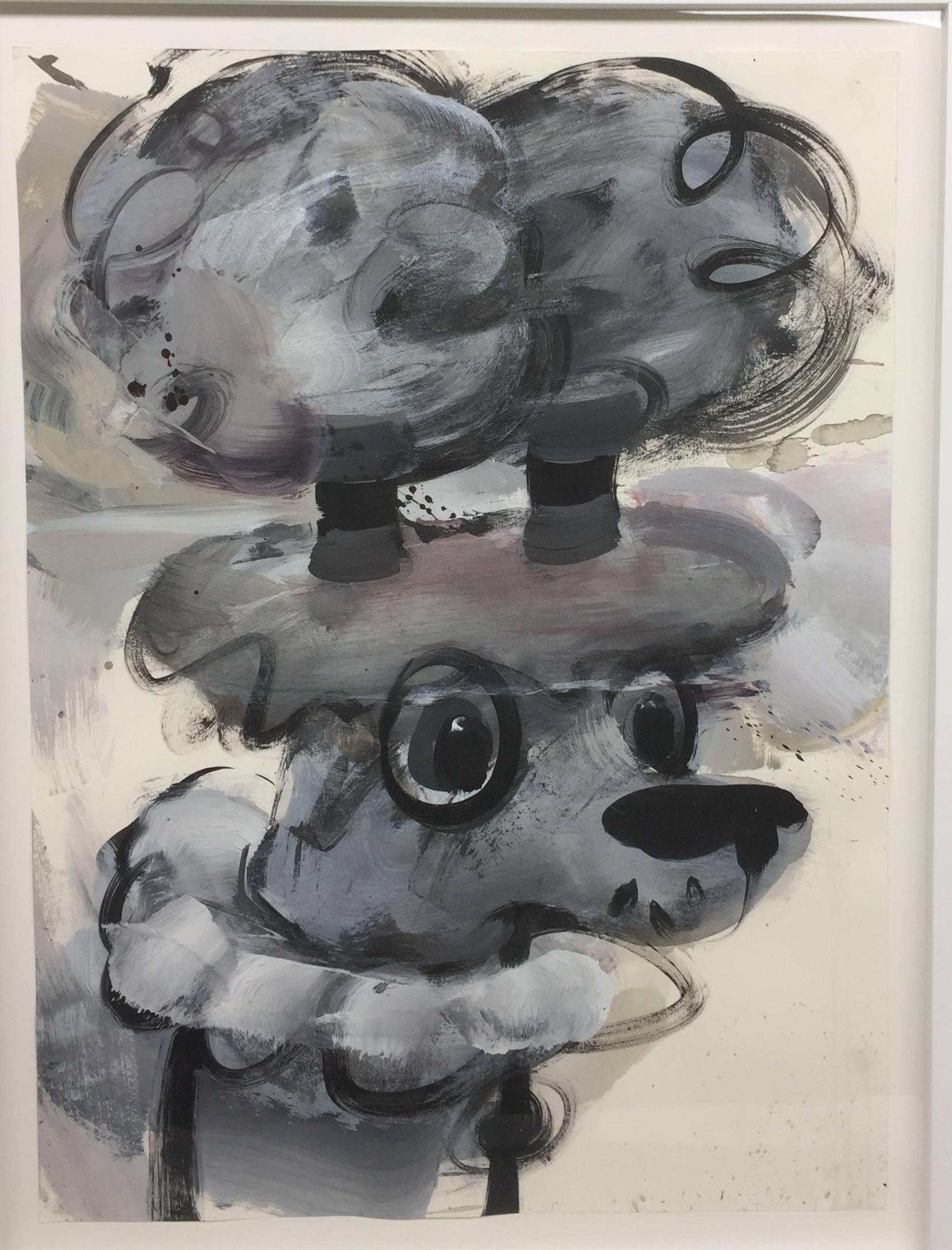 Tammi Smith Animal Art - Untitled. Grey Poodle