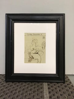 Abstract Nude Drawings and Watercolors