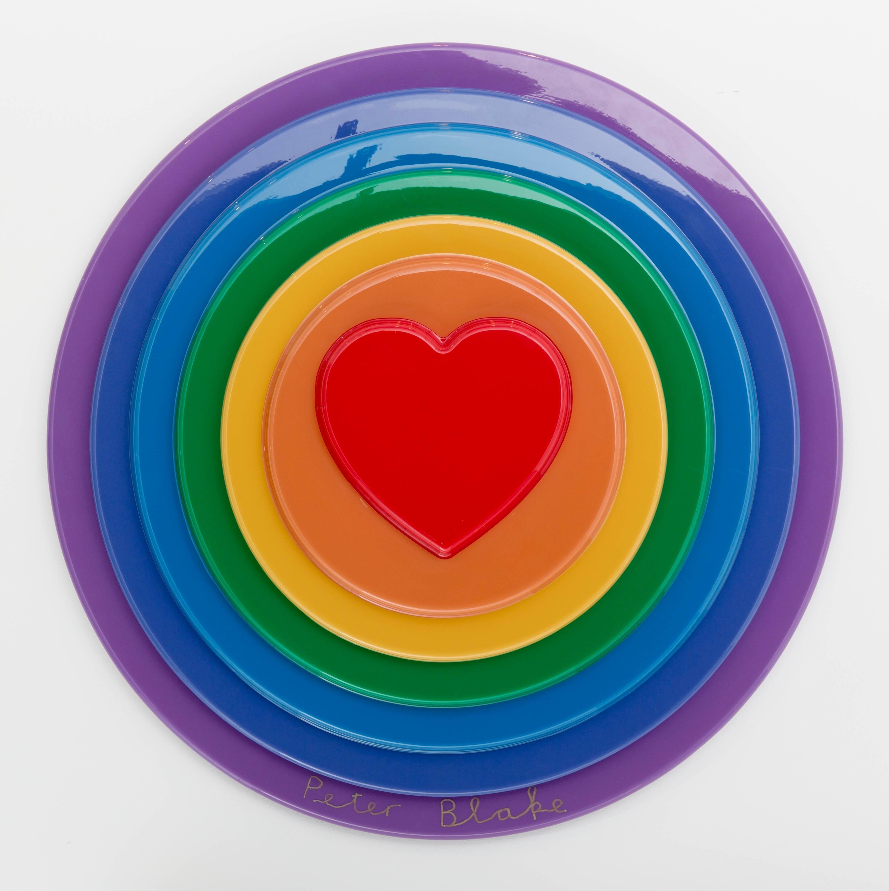 Peter Blake Abstract Print - Rainbow Target