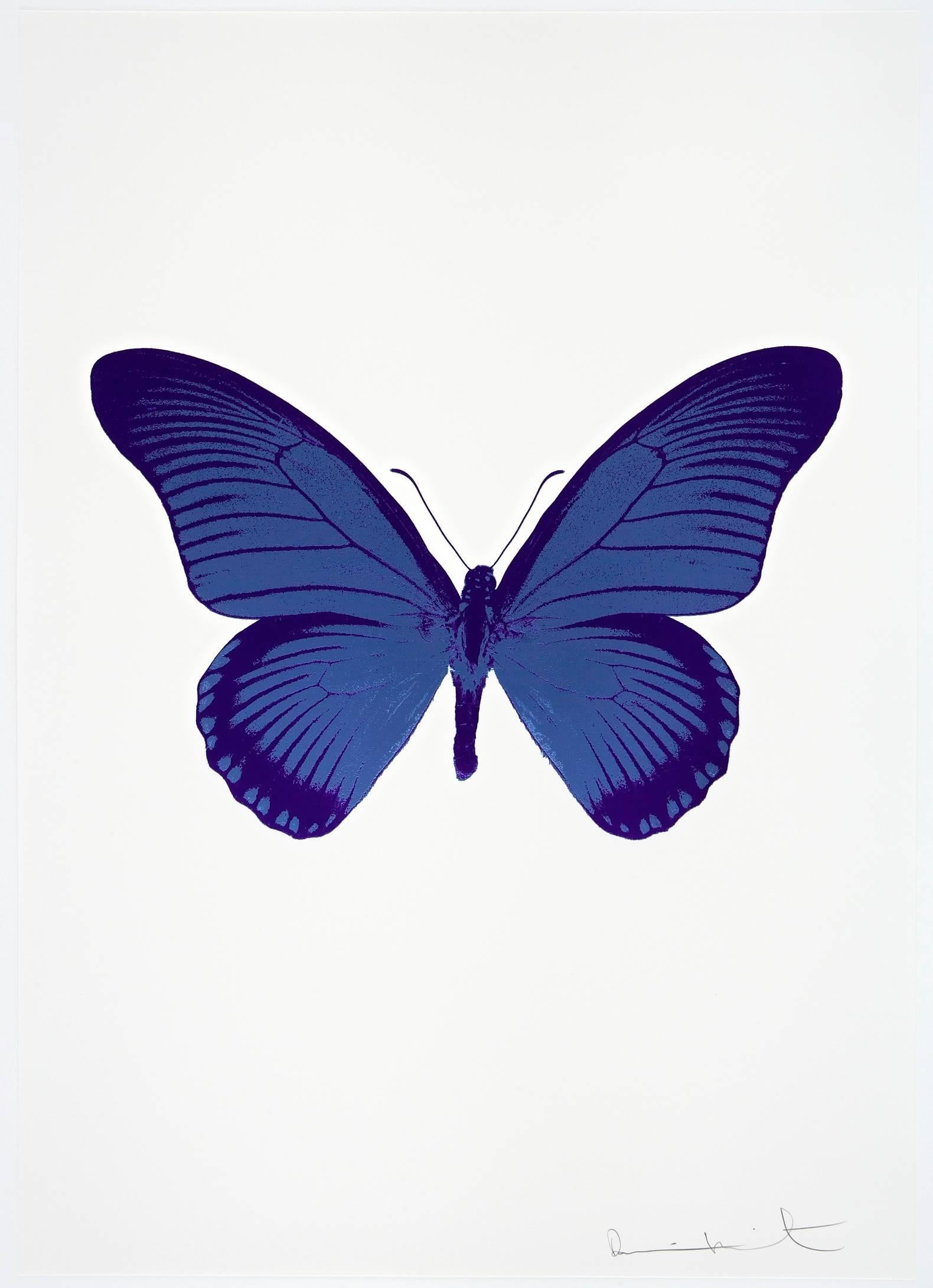 Damien Hirst Animal Print - The Souls IV - Frost Blue/Imperial Purple/Imperial Purple 