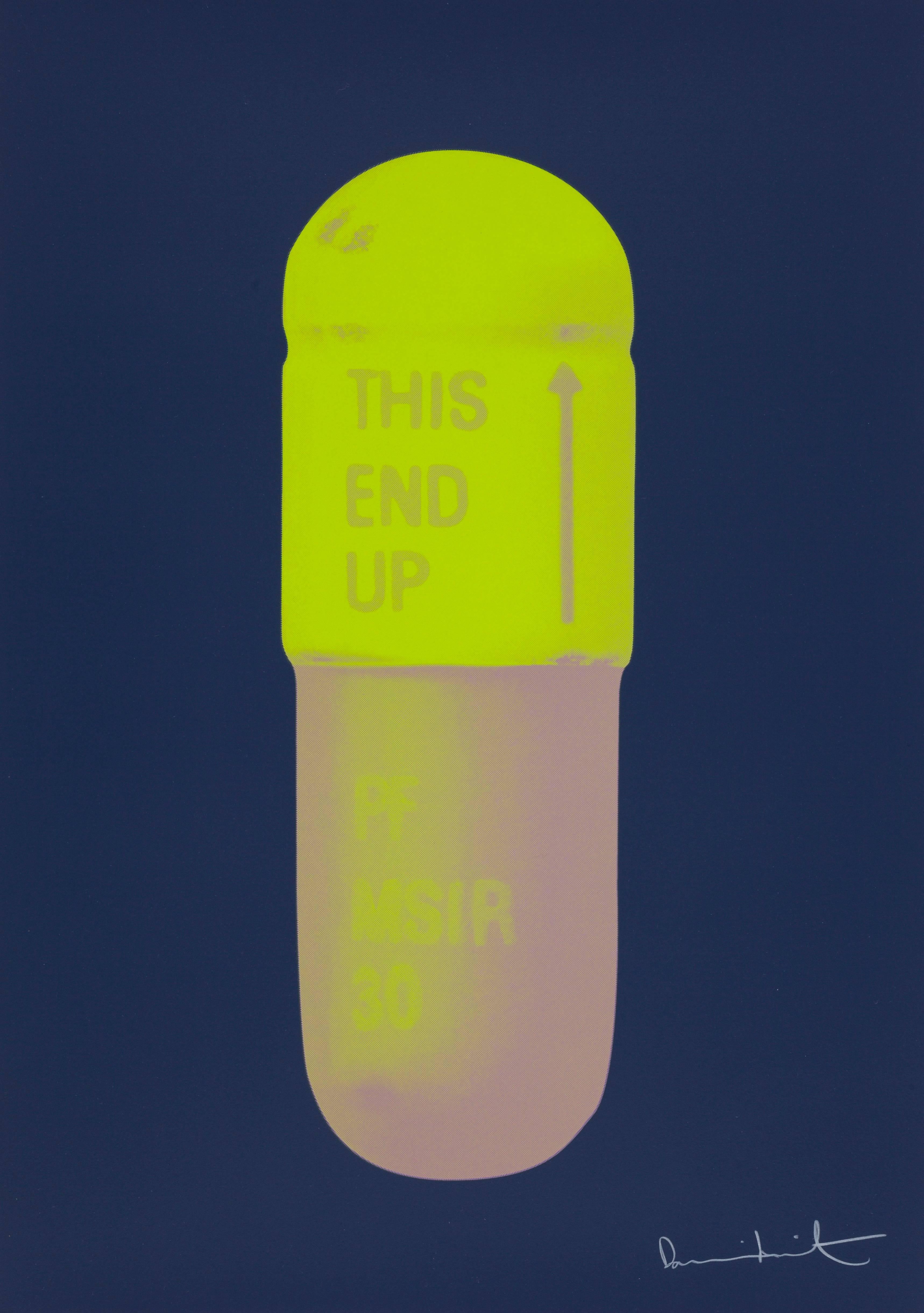 The Cure - Midnight Blue/Neon Green/Fizzy Pink  - Print by Damien Hirst