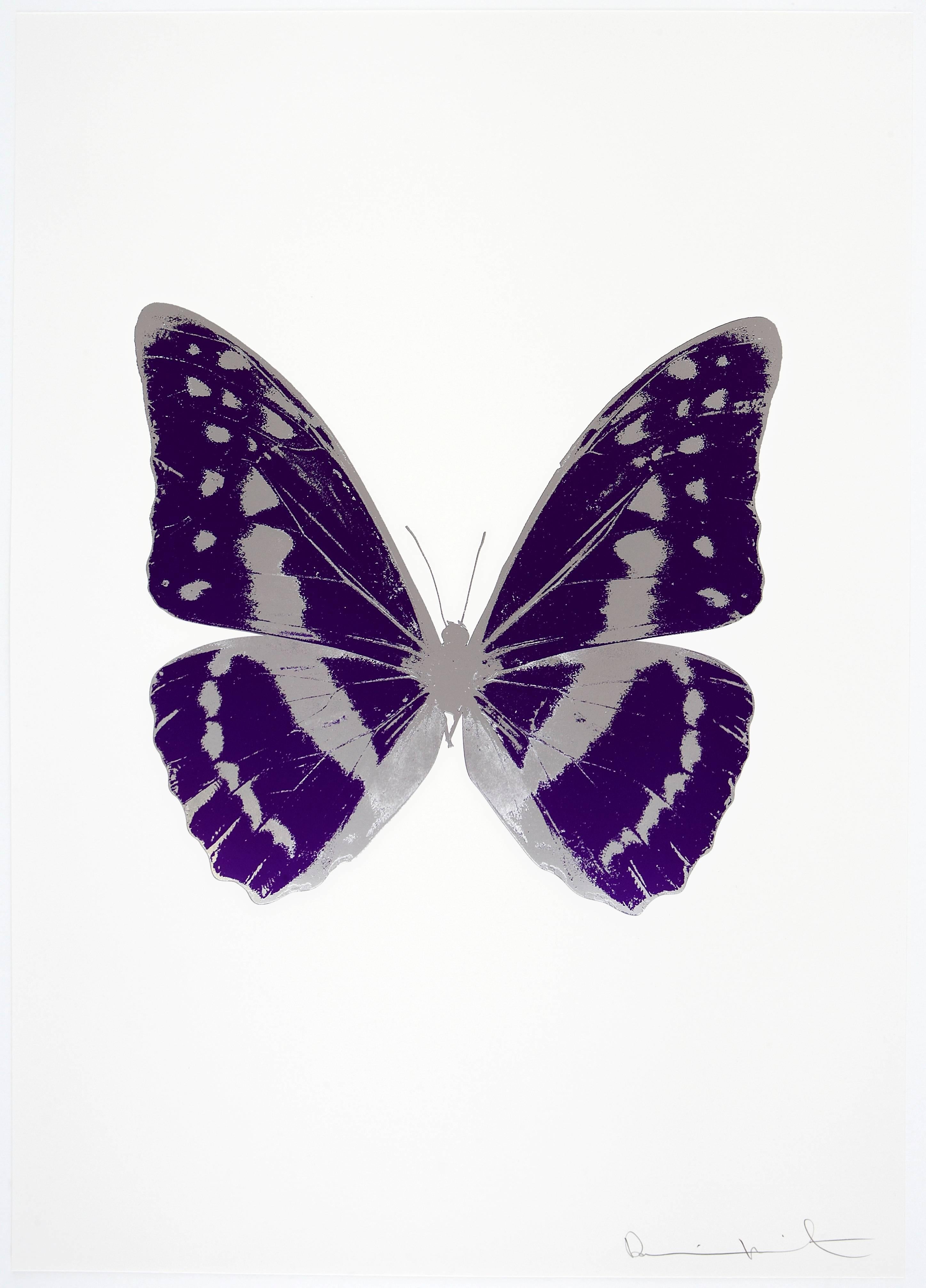 Damien Hirst Animal Print - The Souls III - Imperial Purple/Silver Gloss/Silver Gloss