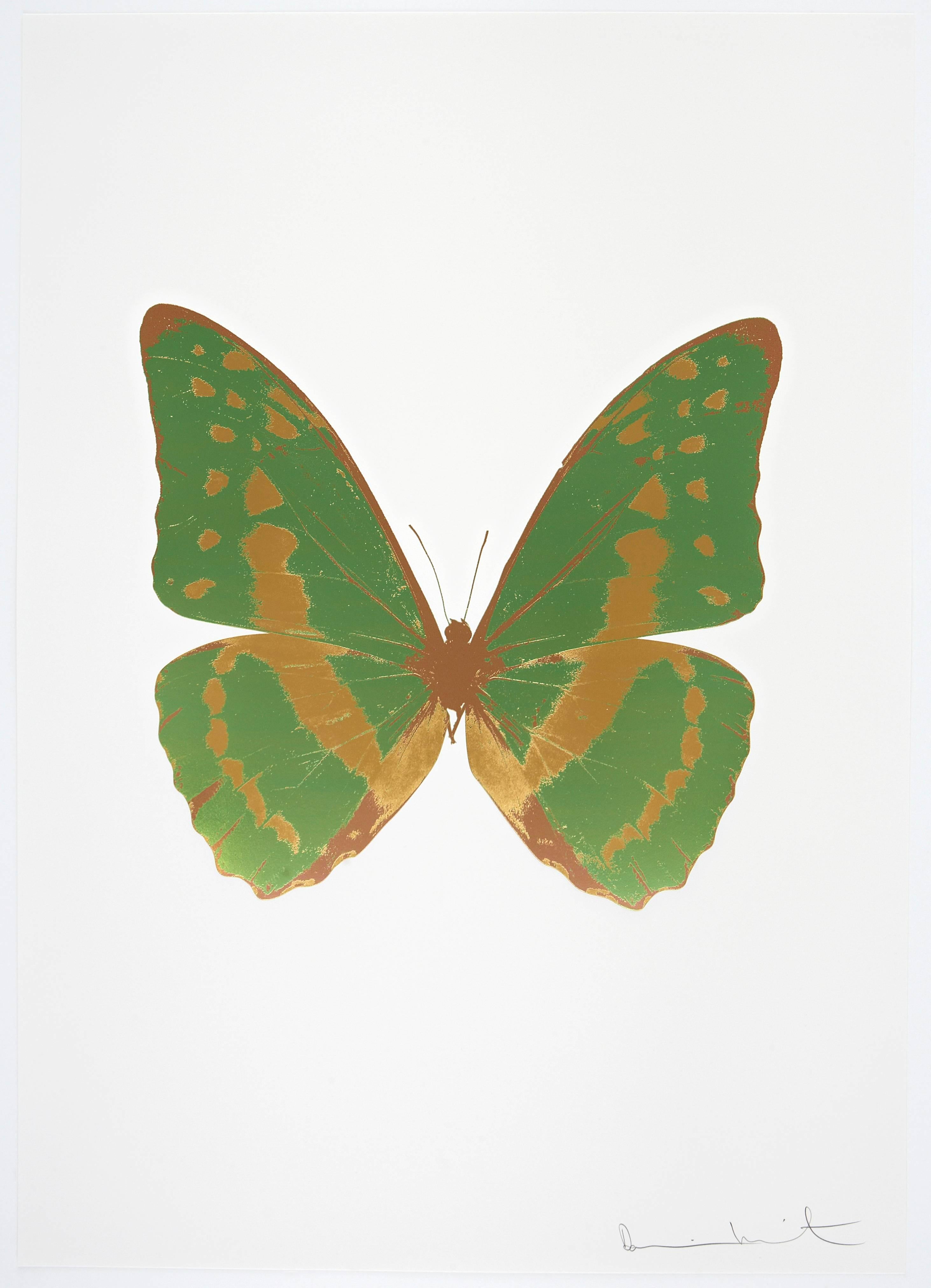 Damien Hirst Animal Print - The Souls III - Leaf Green/African Gold/Rustic Copper
