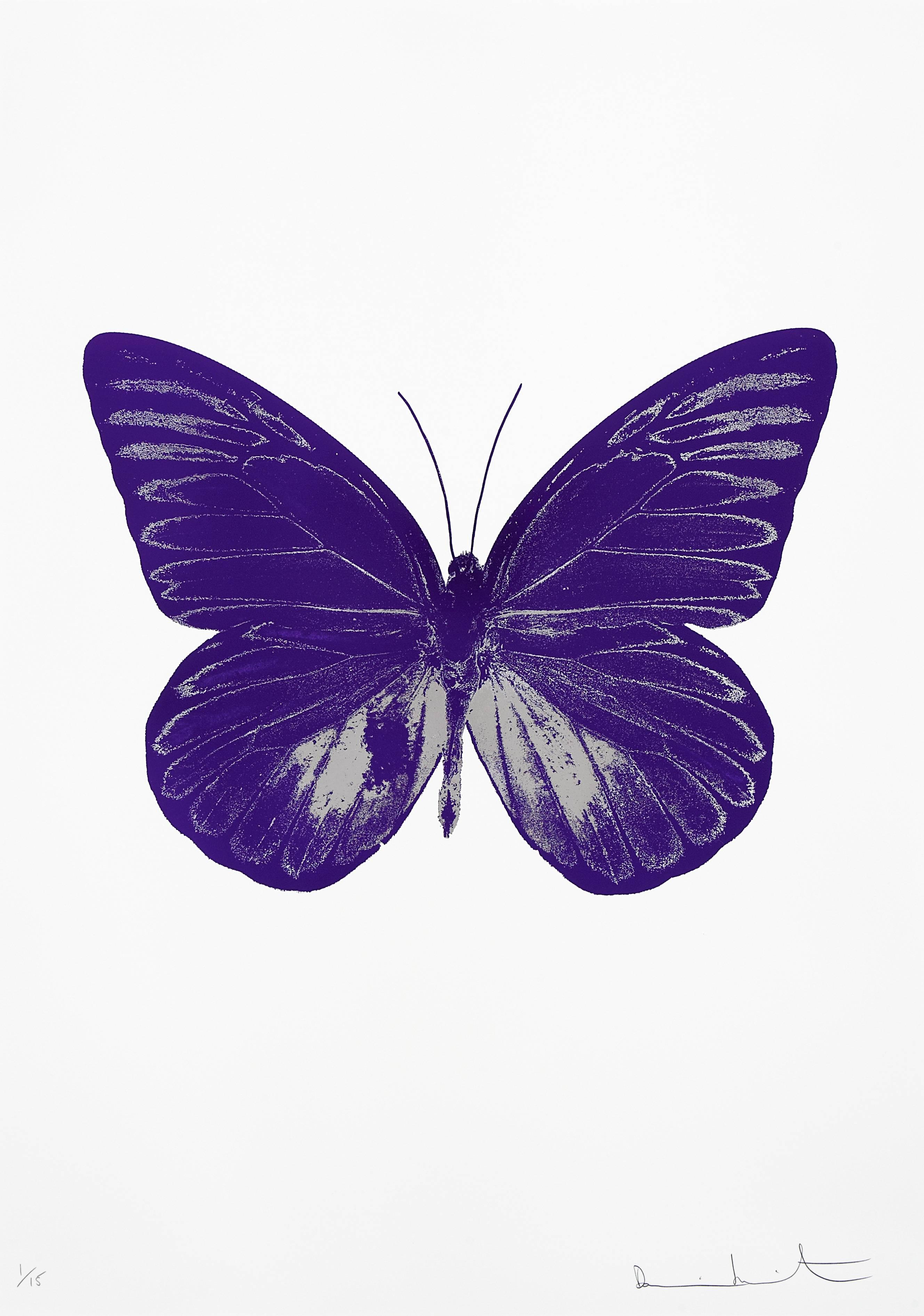 Damien Hirst Animal Print - The Souls I - Imperial Purple/Silver Gloss