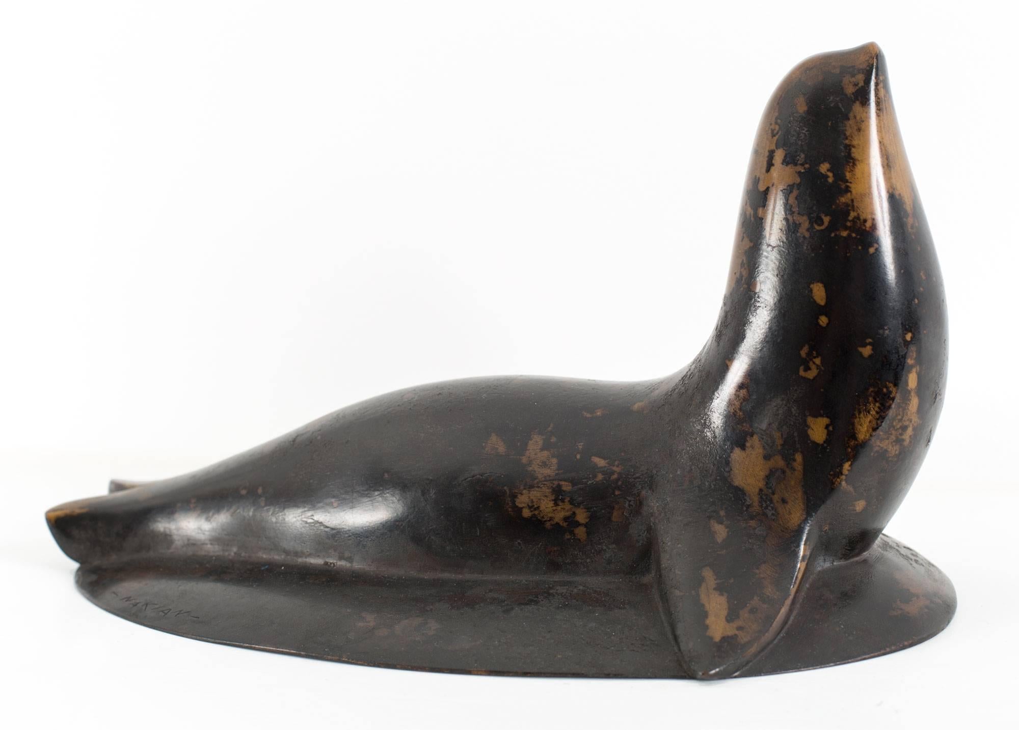 Reuben Nakian Figurative Sculpture - Seal