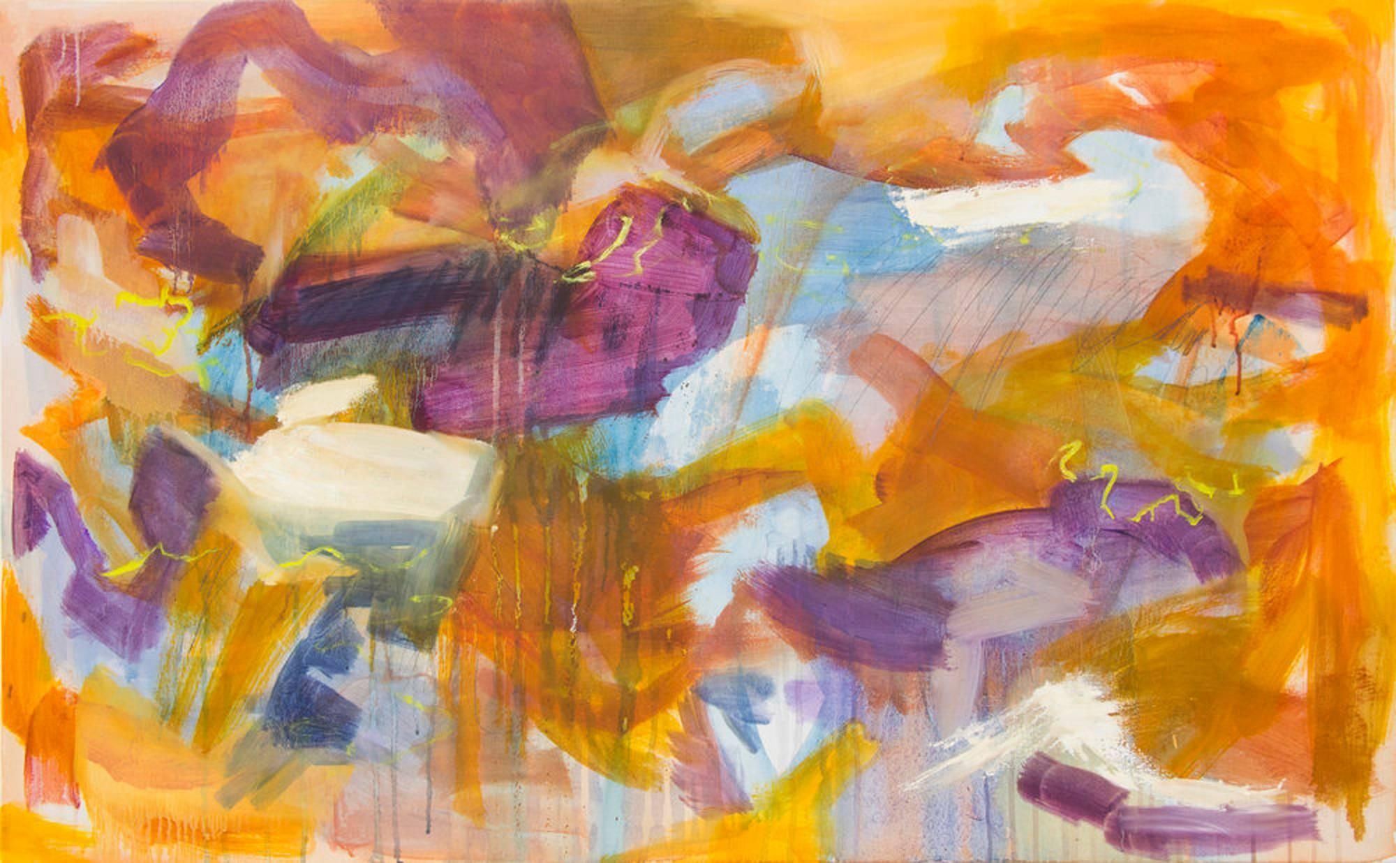 Mary Nelson Sinclair Abstract Painting - Studied Motion
