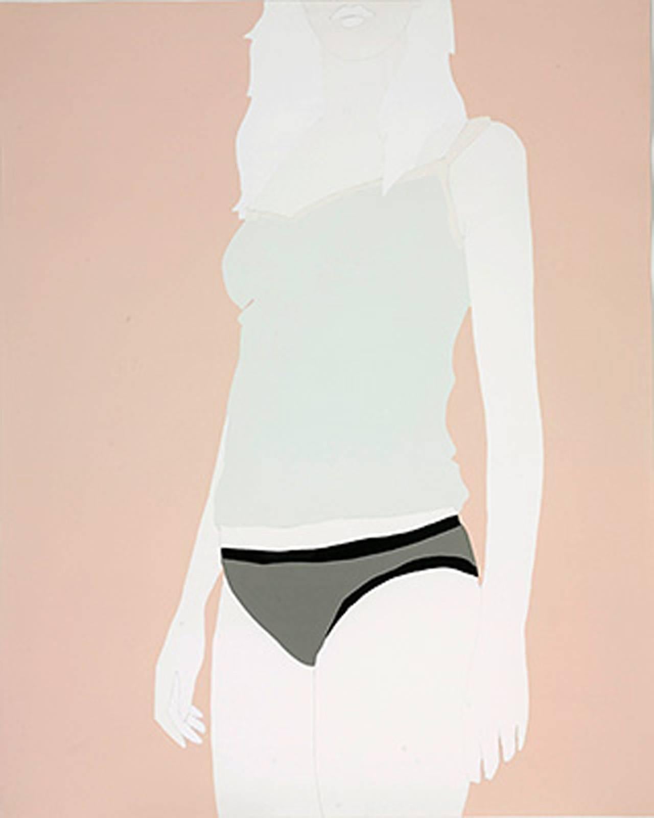 Natasha Law Portrait Painting - Stood in Grey