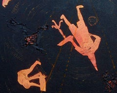 Painting, Mythology , Shiva, Acrylic, Canvas in Black by Indian Artist "In Stock"